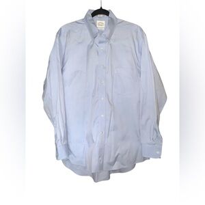 Eagle Shirt Makers Blue Regular Fit‎ 100% Cotton Men's Light Blue Button Down 17